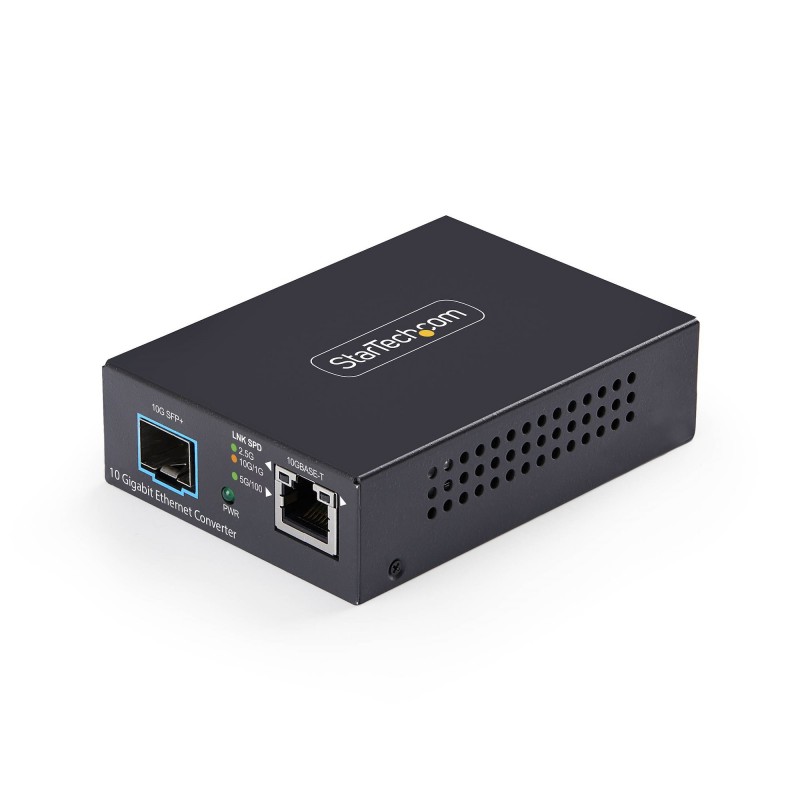 StarTech.com Conversor de Medios de Fibra Óptica Multigigabit 10GbE con SFP+ Abierto - Cobre a SFP+  MCM10G6SSFP