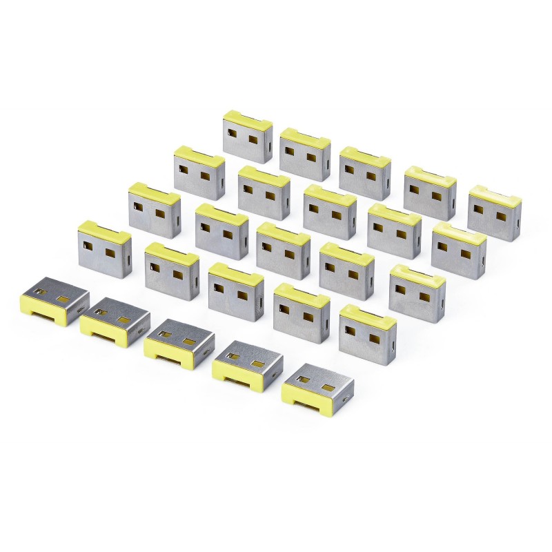 StarTech.com Tapones de Bloqueo USB-A de Repuesto con Pestillo - Paquete de 25 - Para USB-A-PORT-BLO 25P-USB-A-BLOCKER
