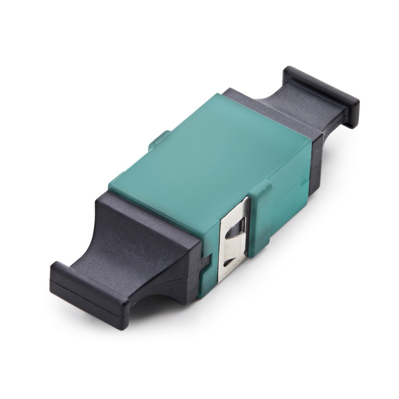 StarTech.com Acoplador de Fibra Óptica MPO MTP OM3 OM4 Multimodo - para Cableado Recto - Key Up Key  MPOSMAPCAQCOUPLER