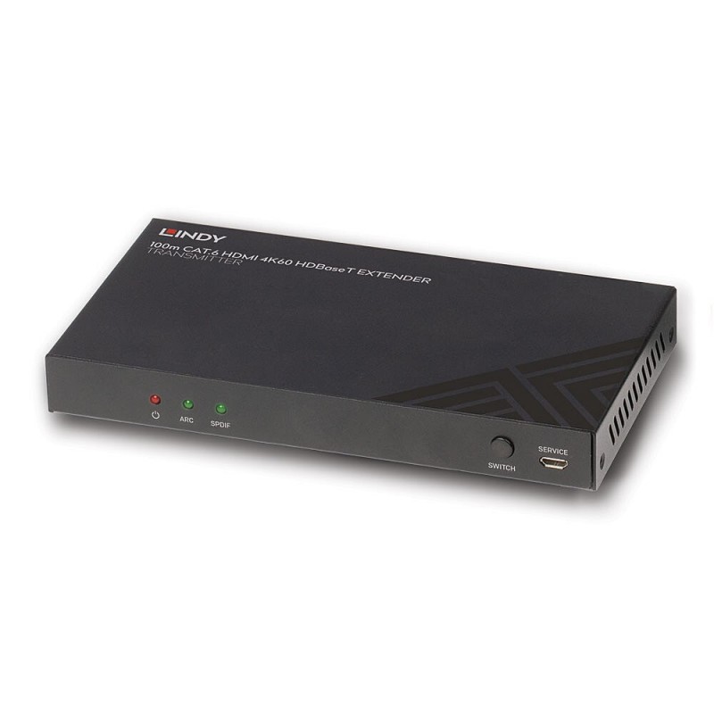 Lindy 38341 extensor audio video Transmisor de señales AV Negro