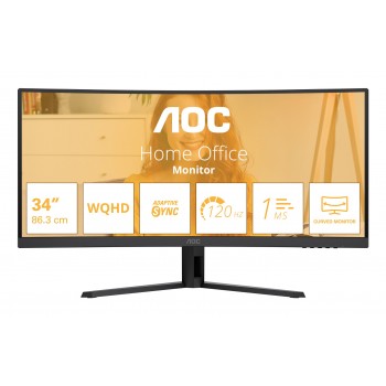 AOC B3 CU34B3E - 34" Wide Quad HD - LED - Negro - 120Hz