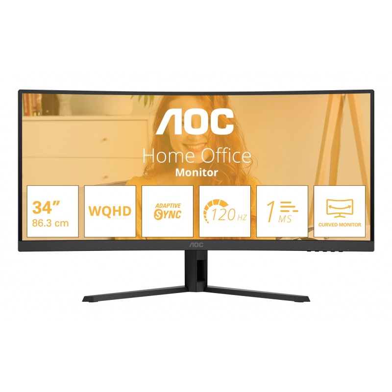 AOC B3 CU34B3E - 34" Wide Quad HD - LED - Negro - 120Hz