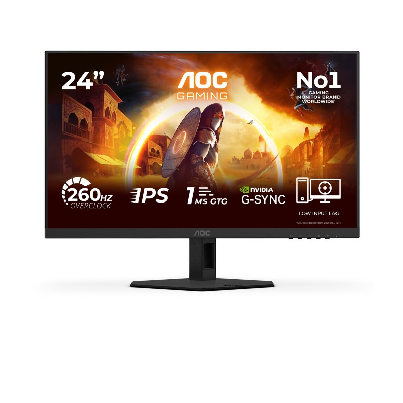 AOC G4 24G4ZRE - 23.8" Full HD - LED - Negro, Rojo - 260Hz