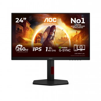 AOC G4 24G4ZR 02 - 23.8"  - Negro, Rojo - 260Hz