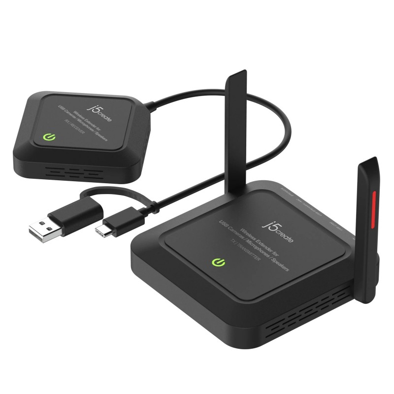 j5create JVW120-N Extensor inalámbrico para Cámaras USB™   Micrófonos   Altavoces