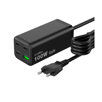 CoolBox ESTACION CARGA USB 100W GAN C+C+C+A SOBREMESA COO-CUP-100C3AB