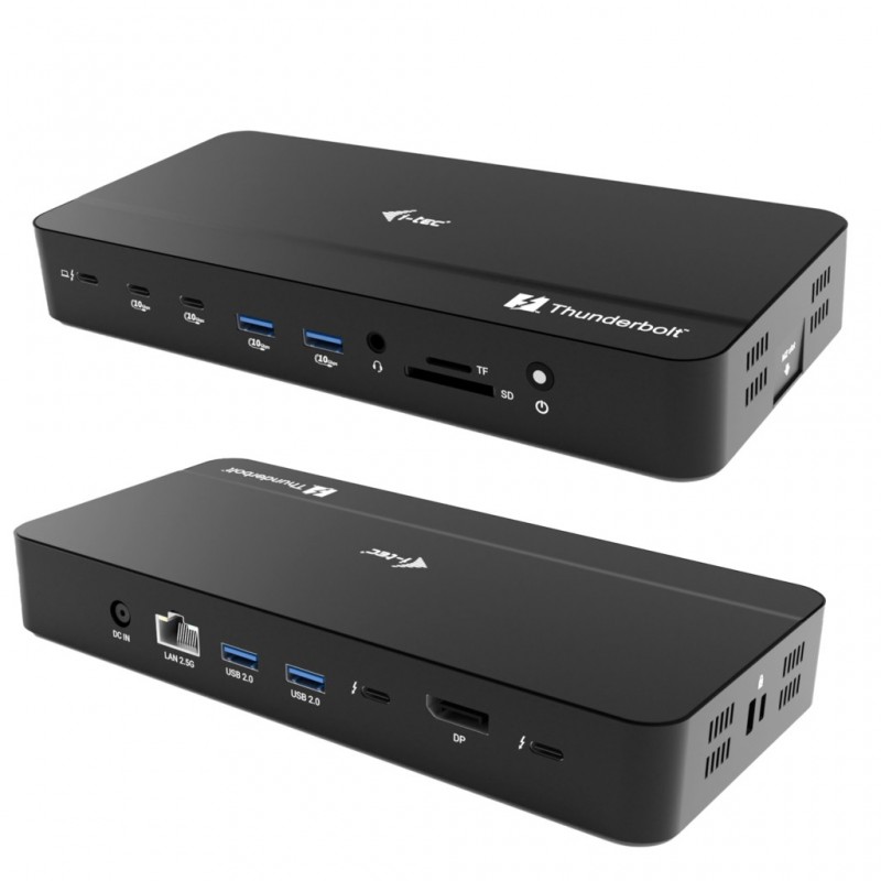 i-tec Thunderbolt 5 Triple Display Docking Station, M.2 slot, 6x USB, 2.5GLAN + Power Delivery 140W TB5TRIPLEDOCKM2PD