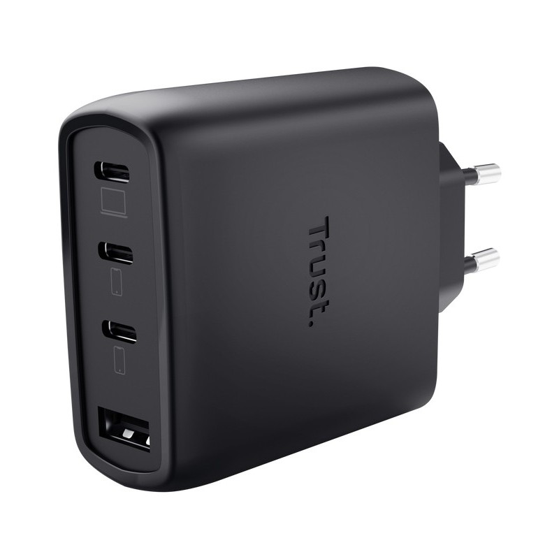 Trust Maxo 65W Universal Negro Corriente alterna Carga rápida Interior 26067
