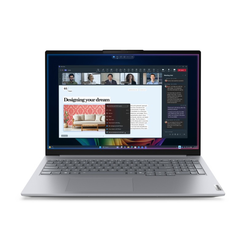 Lenovo ThinkBook 16 G9 IPL Copilot+ PC Gris - 16" - Intel Core Ultra 5 - 16GB - 512GB SSD - Windows  21UR001VSP