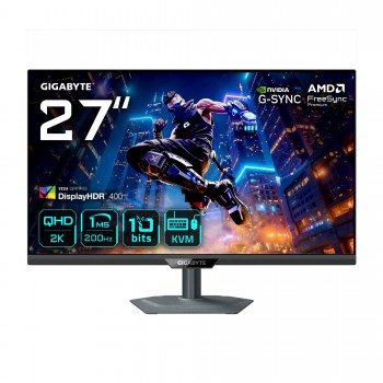 GIGABYTE M27Q2 QD Monitor Gaming 27” QHD - 2560 x 1440 - 27" Quad HD - LED - Negro - 200Hz 20VM0-M27Q2BT-1EKR