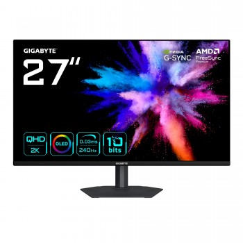 GIGABYTE GO27Q24A Monitor Gaming OLED 27” 2K QHD - 2560 x 14 - 27" Quad HD - QD-OLED - Negro - 240Hz 20VM0-GO7Q24ABT-1EKR