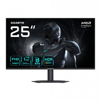 GIGABYTE G25F2A - 1920 x 1080 - 24.5" Full HD - LED - Negro - 240Hz 20VM0-G25F2ABM-1EKS