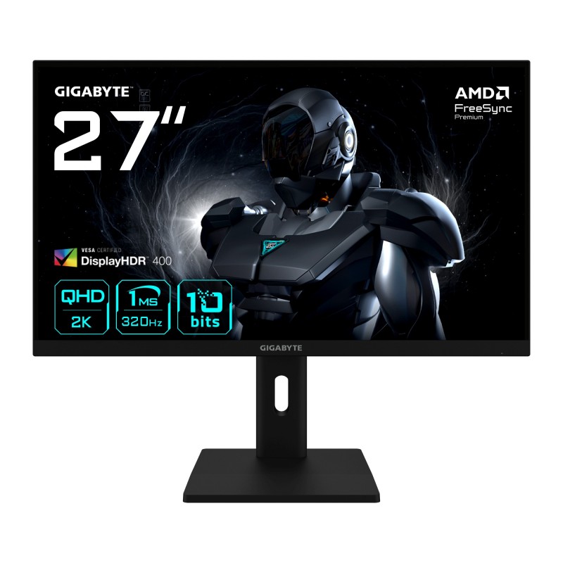 GIGABYTE G27Q3 - 27" Quad HD - LED - Negro - 320Hz 20VM0-G27Q3BC-4EKR