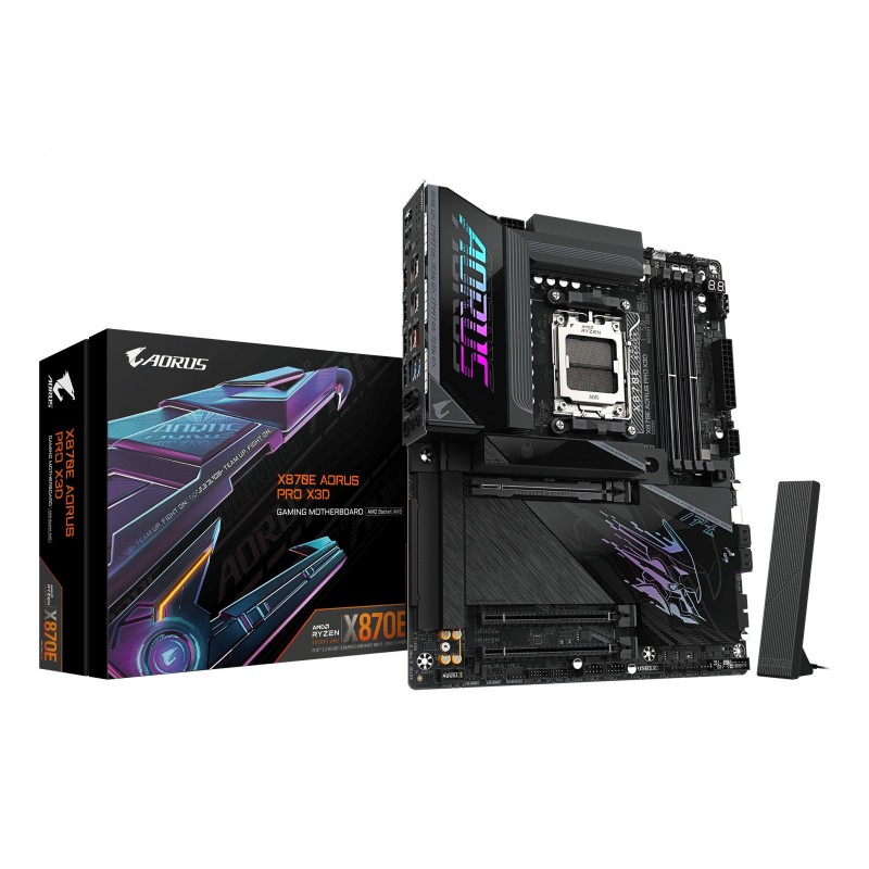 GIGABYTE X870E AORUS PRO X3D - Socket AM5 - ATX - AMD X870E 9MX87EPX-00-G10