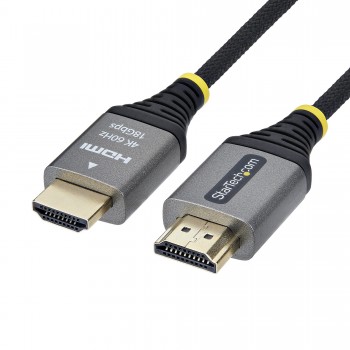 StarTech.com Cable HDMI Certificado Premium de Alta Velocidad de 3m - Ultraflexible - Trenzado - 4K  HDMI2-FLEX-4K60-3M