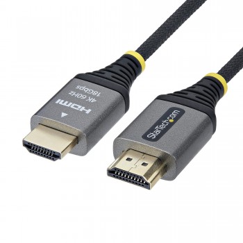 StarTech.com Cable HDMI Certificado Premium de Alta Velocidad de 1m - Ultraflexible - Trenzado - 4K  HDMI2-FLEX-4K60-1M