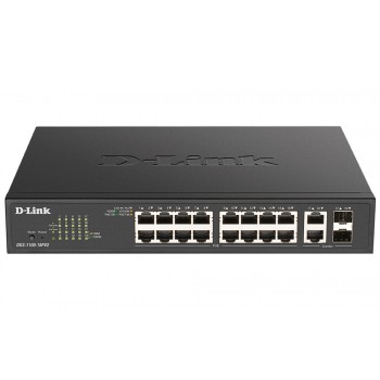 D-Link DGS-1100-18PV2 - Switch Gestionado L2 - 18 Puertos - Gigabit Ethernet - PoE - 1U