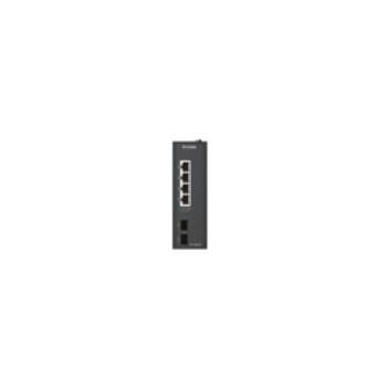 D-Link DIS-100G-06 - No administrado - L2 - Gigabit Ethernet - Carril DIN - Negro