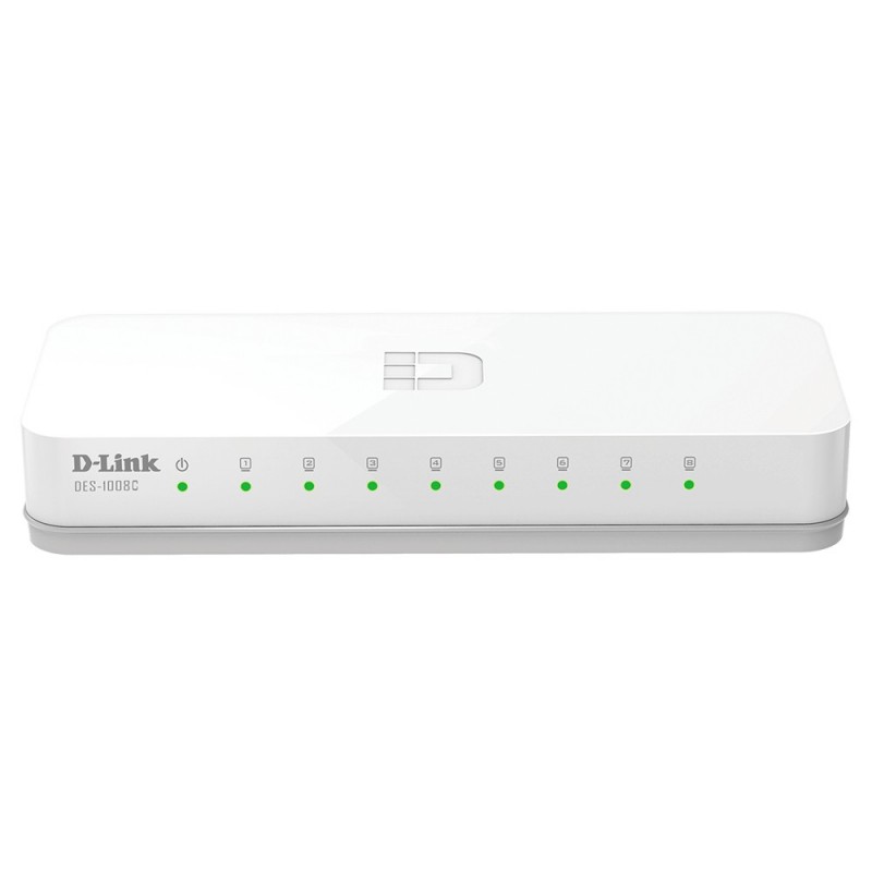 D-Link 0 - No administrado - Fast Ethernet - Escritorio - Blanco DES-1008C E
