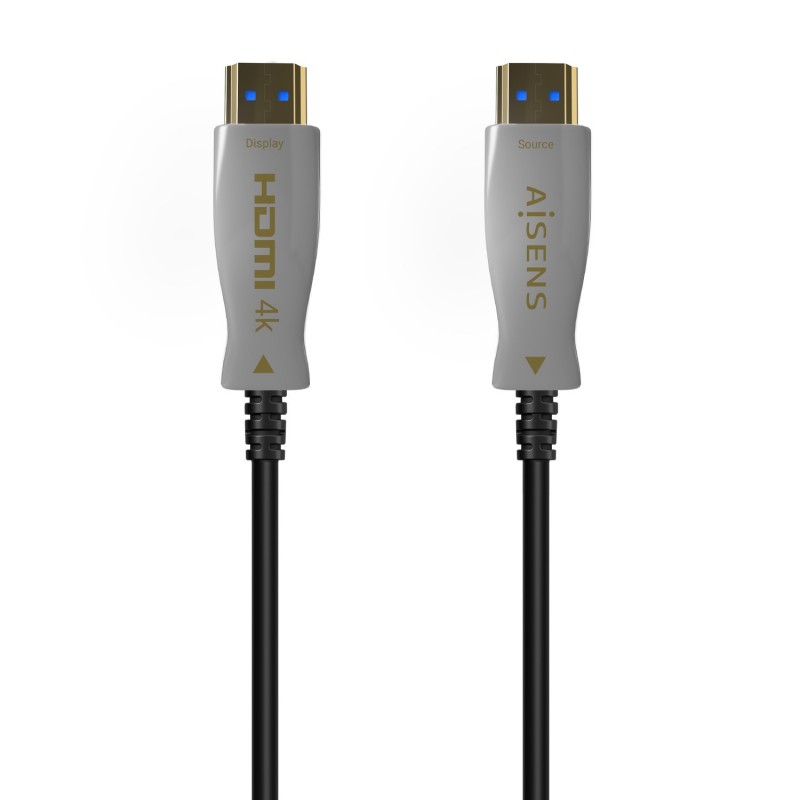AISENS Cable HDMI V2.0 AOC Premium Alta Velocidad   Hec 4K@60Hz 4 4 4 18Gbps, A M-A M, Negro, 100m A148-0698