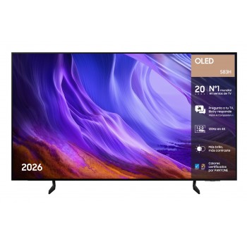 Samsung TV 55" OLED S83H 4K Vision AI Smart TV (2026) - 55" - 4K Ultra HD - Negro TQ55S83HAEXXC