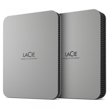 (Reacondicionado) LaCie Mobile Drive - 5 TB - Moon Silver - USB-C 3.2 STLP5000400