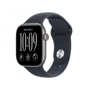 Apple Watch Series 12 (GPS) - Caja de aluminio en gris espacial (42 mm) - Correa deportiva azul mari MJE74QL A