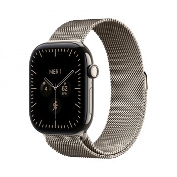 Apple Watch Series 12 (GPS + Cellular) - Caja de titanio en color natural (46 mm) - Pulsera Milanese MJGQ4QL A