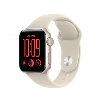 Apple Watch SE (3nd generation) SE 3 (GPS) - Caja de aluminio en blanco estrella de 40 mm - Correa d MJKR4QL A