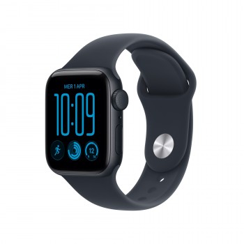 Apple Watch SE (3nd generation) SE 3 (GPS) - Caja de aluminio en color medianoche de 40 mm - Correa  MJKY4QL A