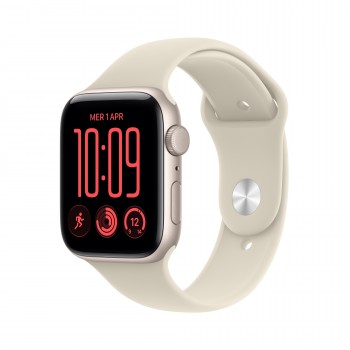 Apple Watch SE (3nd generation) SE 3 (GPS) - Caja de aluminio en blanco estrella de 44 mm - Correa d MJL54QL A