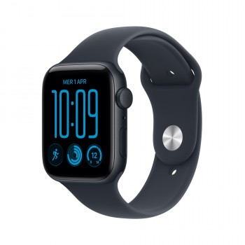 Apple Watch SE (3nd generation) SE 3 (GPS) - Caja de aluminio en color medianoche de 44 mm - Correa  MJL94QL A