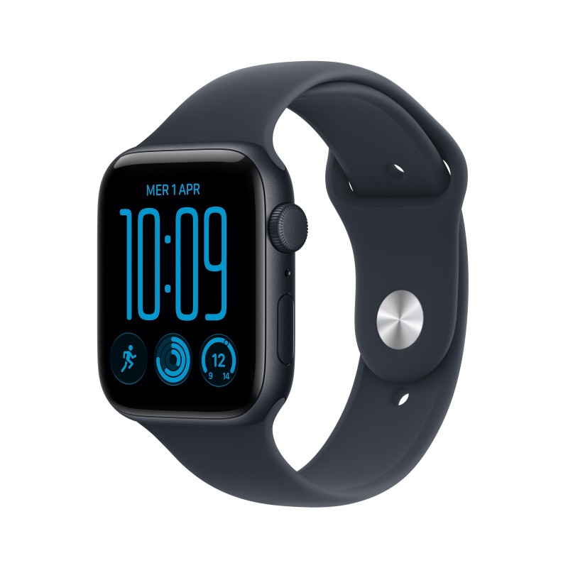 Apple Watch SE (3nd generation) SE 3 (GPS) - Caja de aluminio en color medianoche de 44 mm - Correa  MJL94QL A