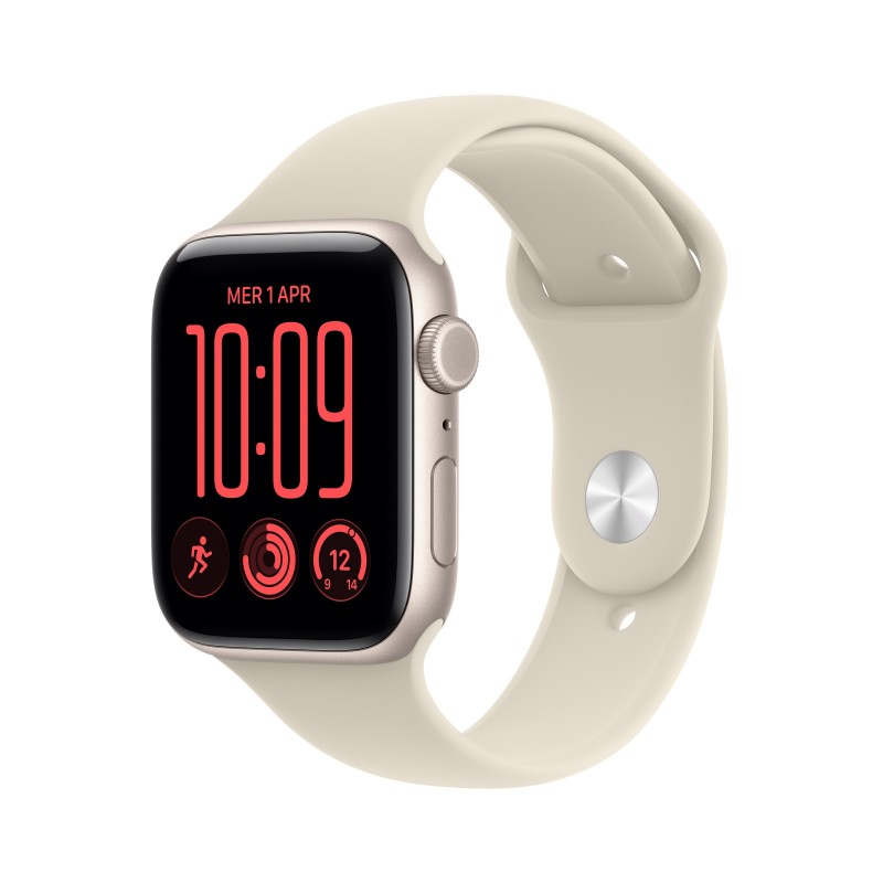 Apple Watch SE (3nd generation) SE 3 (GPS + Cellular) - Caja de aluminio en blanco estrella de 44 mm MJLN4QL A