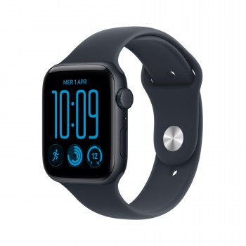 Apple Watch SE (3nd generation) SE 3 (GPS + Cellular) - Caja de aluminio en color medianoche de 44 m MJLQ4QL A