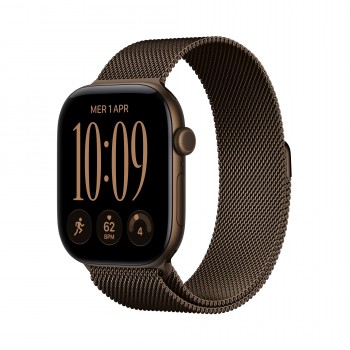 Apple Watch Series 12 (GPS + Cellular) - Caja de aluminio en bronce oscuro (46 mm) - Pulsera Milanes MKDG4QL A