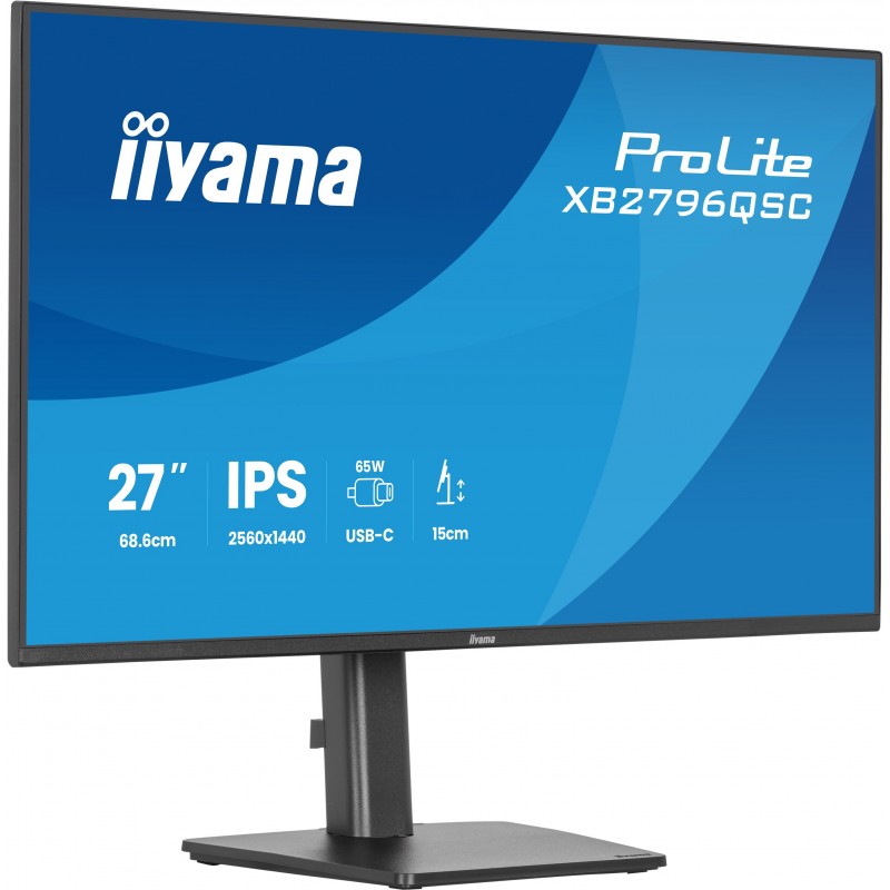 iiyama ProLite XB2796QSC-B1 - 27" Quad HD - LED - Negro - 75Hz