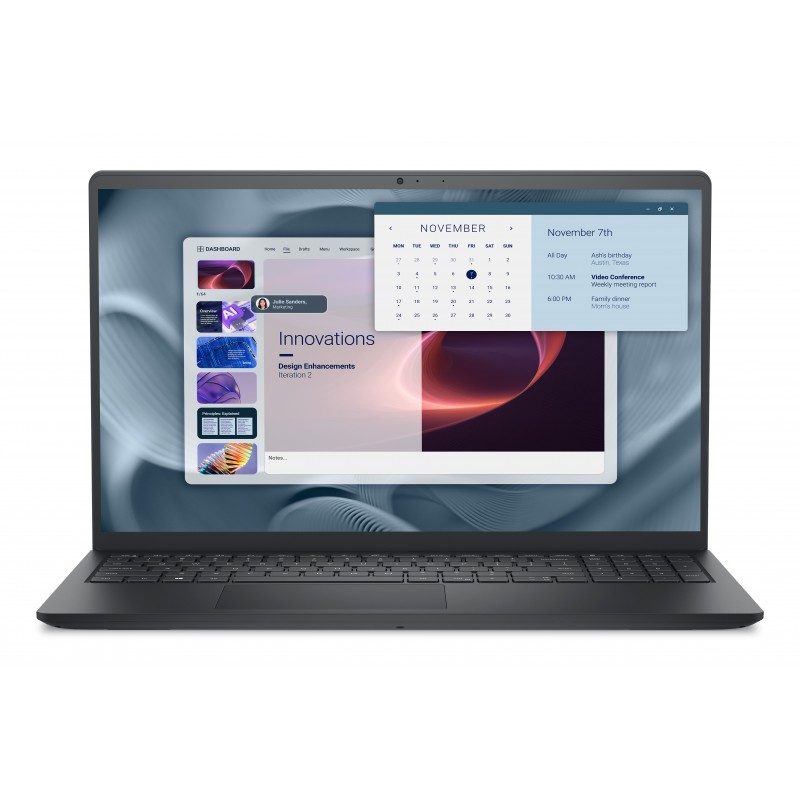 DELL Pro 15 Essential PV15250 Negro - 15.6" - Intel Core i7 - 16GB - 512GB SSD - Windows 11 Home GF3DN