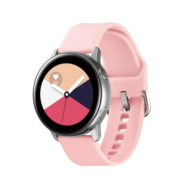 Celly WBANDUNISIL20BP - 20mm - silicona - negro rosa - universal
