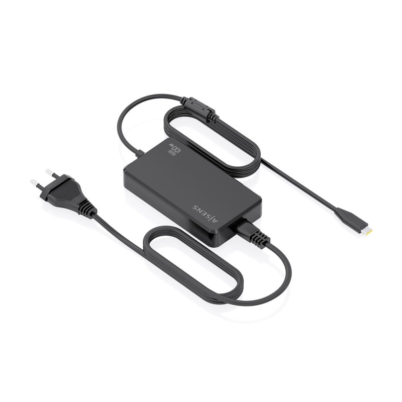 AISENS ASCH-1PD100D070-BK - USB-C - 100W - GaN - Negro