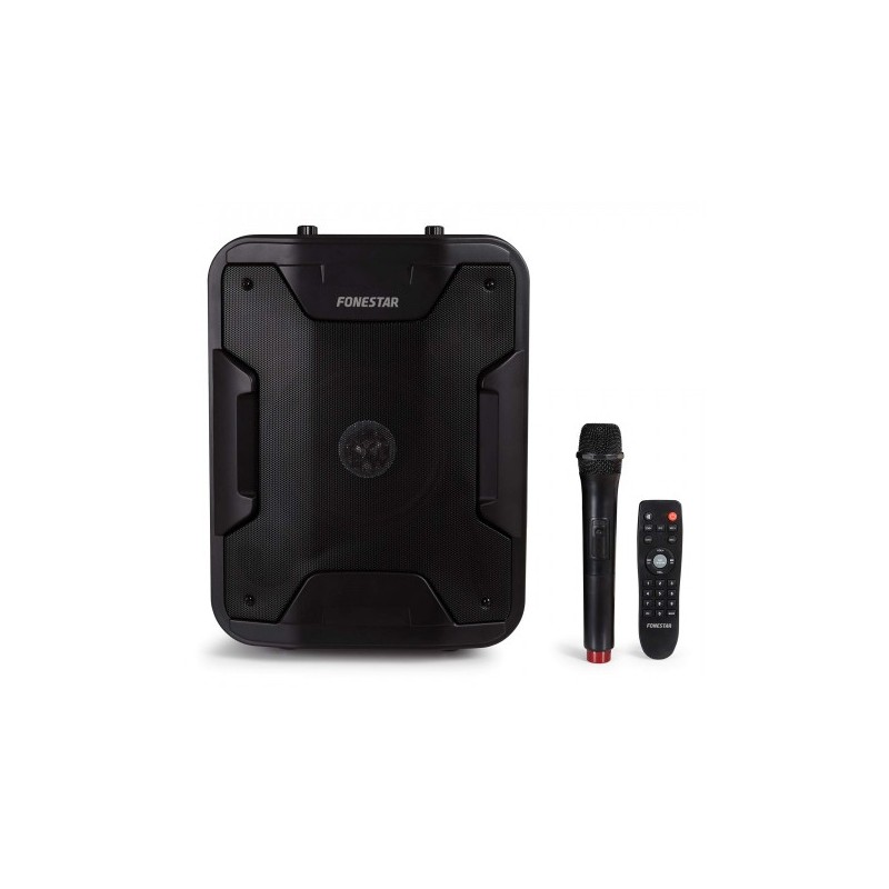 (Desprecintado) ALTAVOZ PORTÁTIL FONESTAR CALIFORNIA - 200W - BT - USB MP3 - FM - FUNCIÓN KARAOKE MICRÓFONO INALÁMBRICO - MANDO 