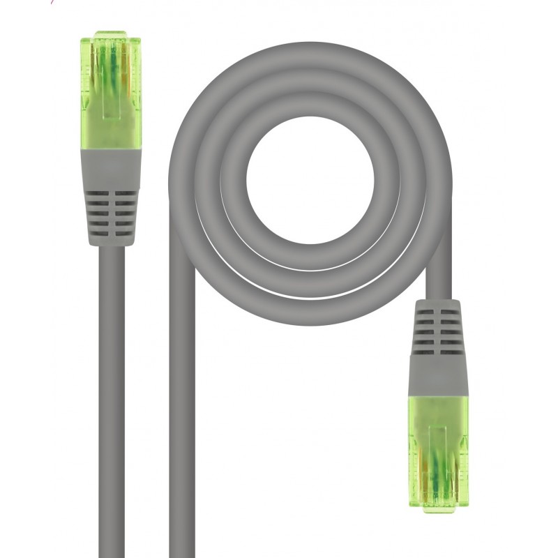 Nanocable Cable de Red Latiguillo RJ45 CAT.6 UTP AWG26 CCA, Gris, 20 m 10.20.1420