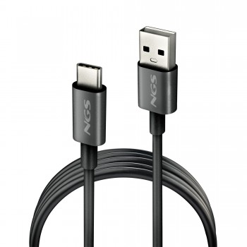 NGS ZYRO-AC cable USB USB 2.0 1 m USB A USB C Negro ZYRO-ACBLACK
