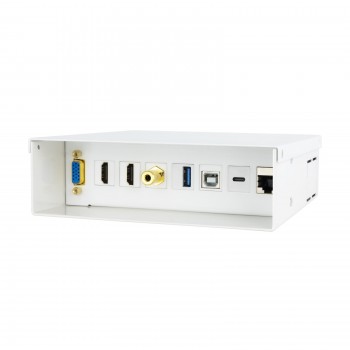Nanocable 10.35.0004 - VGA, JACK3.5, 2xHDMI, USB-C 10G, USB-B 2.0, USB-A 3.0, RJ45 Cat.6A STP - Blanco