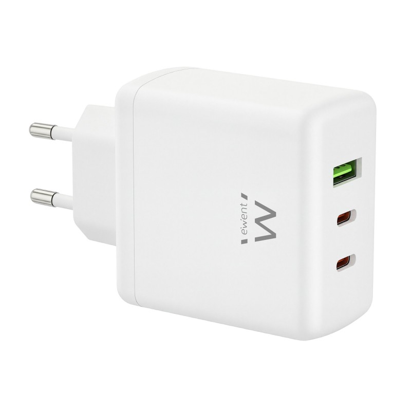 Ewent EW1333 - USB-C PD QC 3.0 - 65W - Blanco