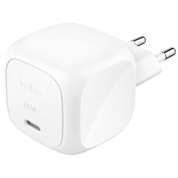 Belkin BoostCharge - 65W - USB-C - Blanco - Carga rápida WCA011KQWH