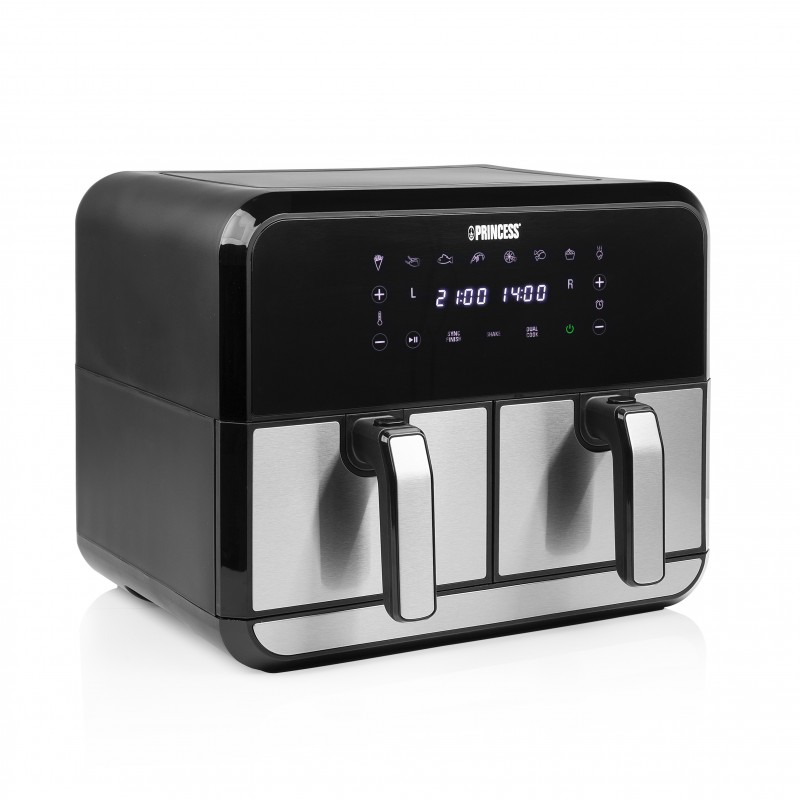 Freidora por Aire  - Sin Aceite Princess Double Basket Airfryer 182074 - 2400W - Capacidad 8L 01.182074.01.001