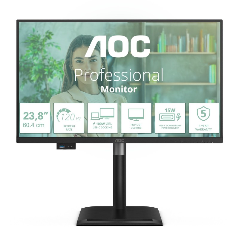AOC 24P4CV - 23.8" Full HD - LED - Negro - 120Hz