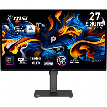 MSI Pro MAX 271UPX12G - 26.5" UltraWide Full HD - QD-OLED - Negro - 120Hz 9S6-3PF8CA-001