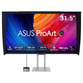 ASUS ProArt OLED PA32UCDMR-K - 31.5" 4K Ultra HD - QD-OLED - Negro, Plata - 240Hz 90LM03HE-B01K71